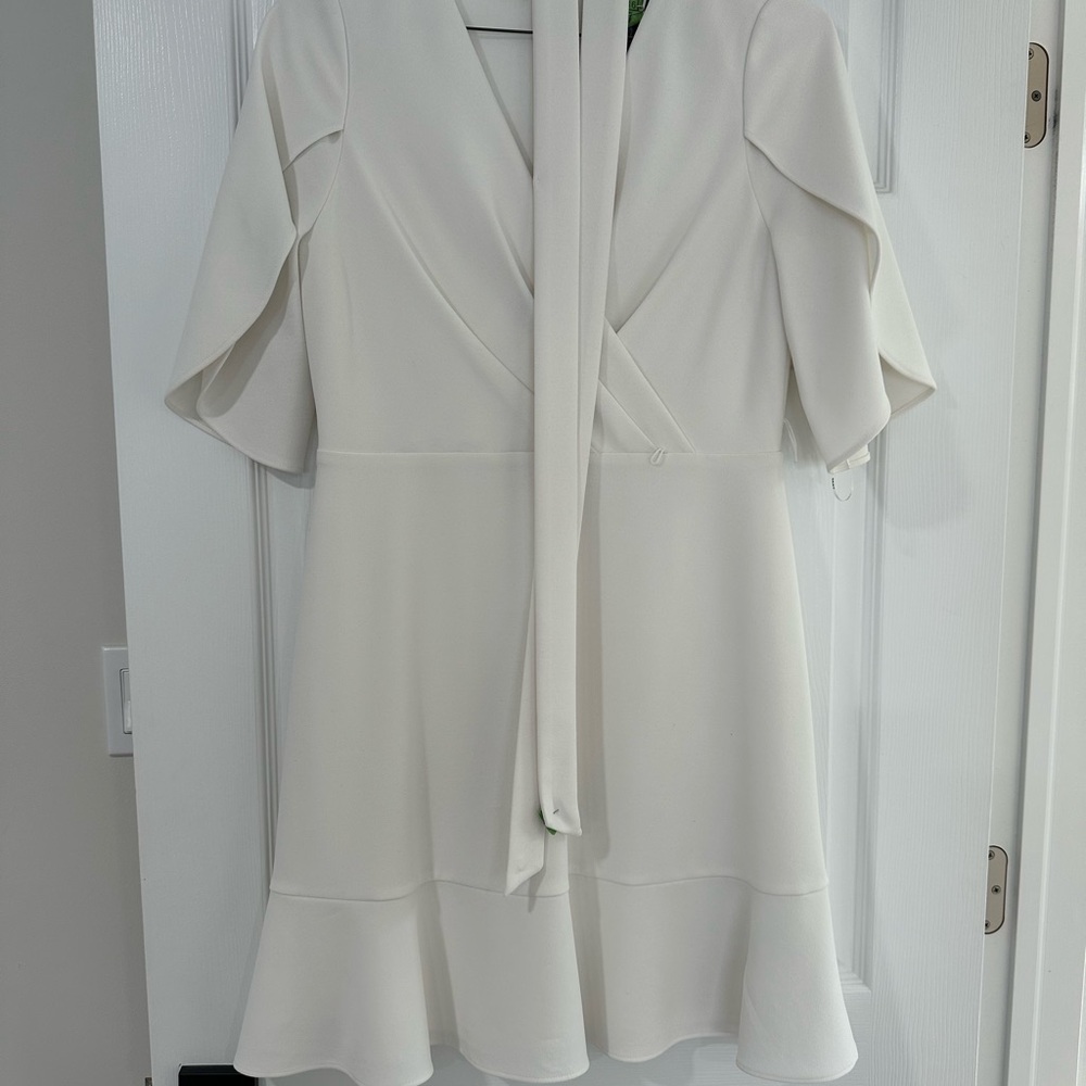 DKNY Elegant White Women's Dress